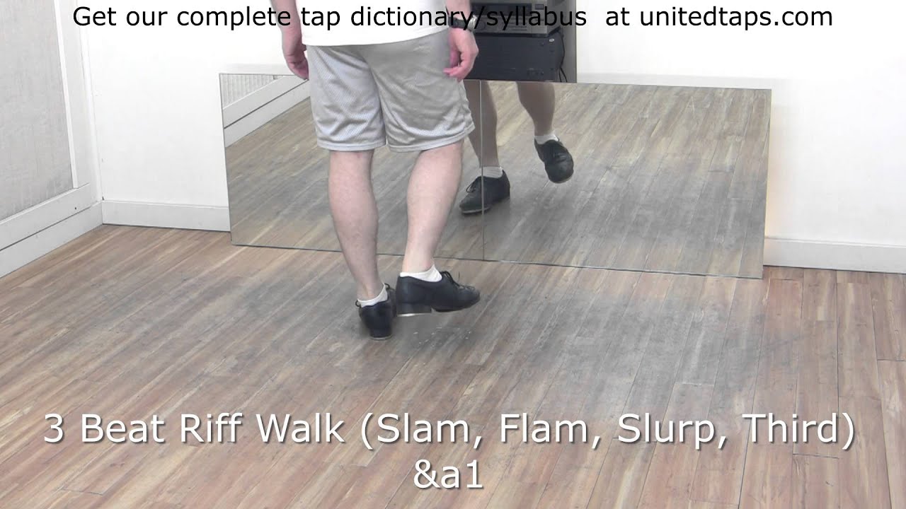 3 Beat Riff Walk Tap Dance Move Shown by Rod Howell