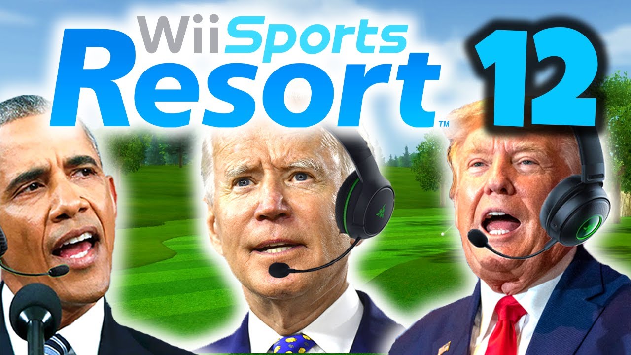 Президенты США играют в Wii Sports Resort Golf 12