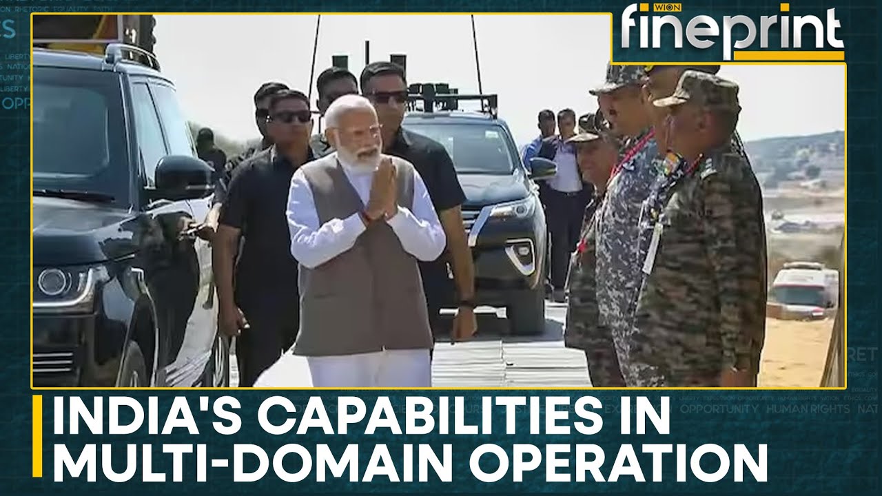 PM Modi witnesses tri-service 'Bharat Shakti' exercise in Pokhran | WION Fineprint