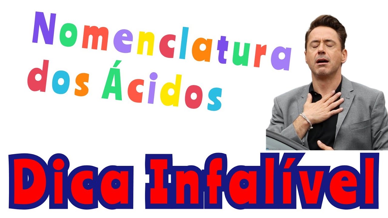 NOMENCLATURA DOS ÁCIDOS - FACILITANDO Química até de mais 