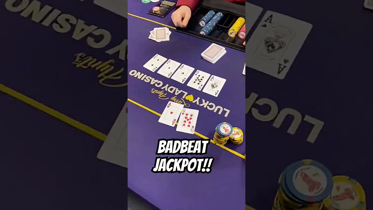 Badbeat Jackpot at Lucky Lady Casino!!!! 
