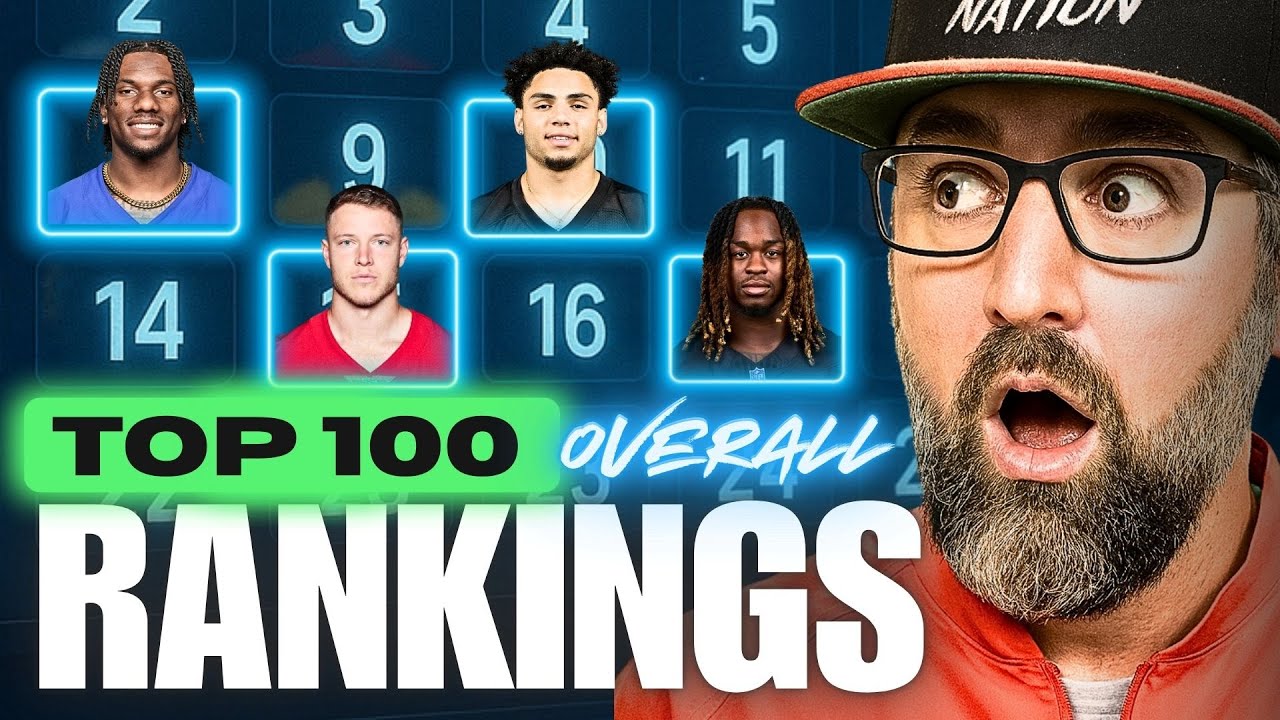 🔥 TOP 100 Rankings & Tiers YOU NEED Before Your Fantasy Football Draft🏆