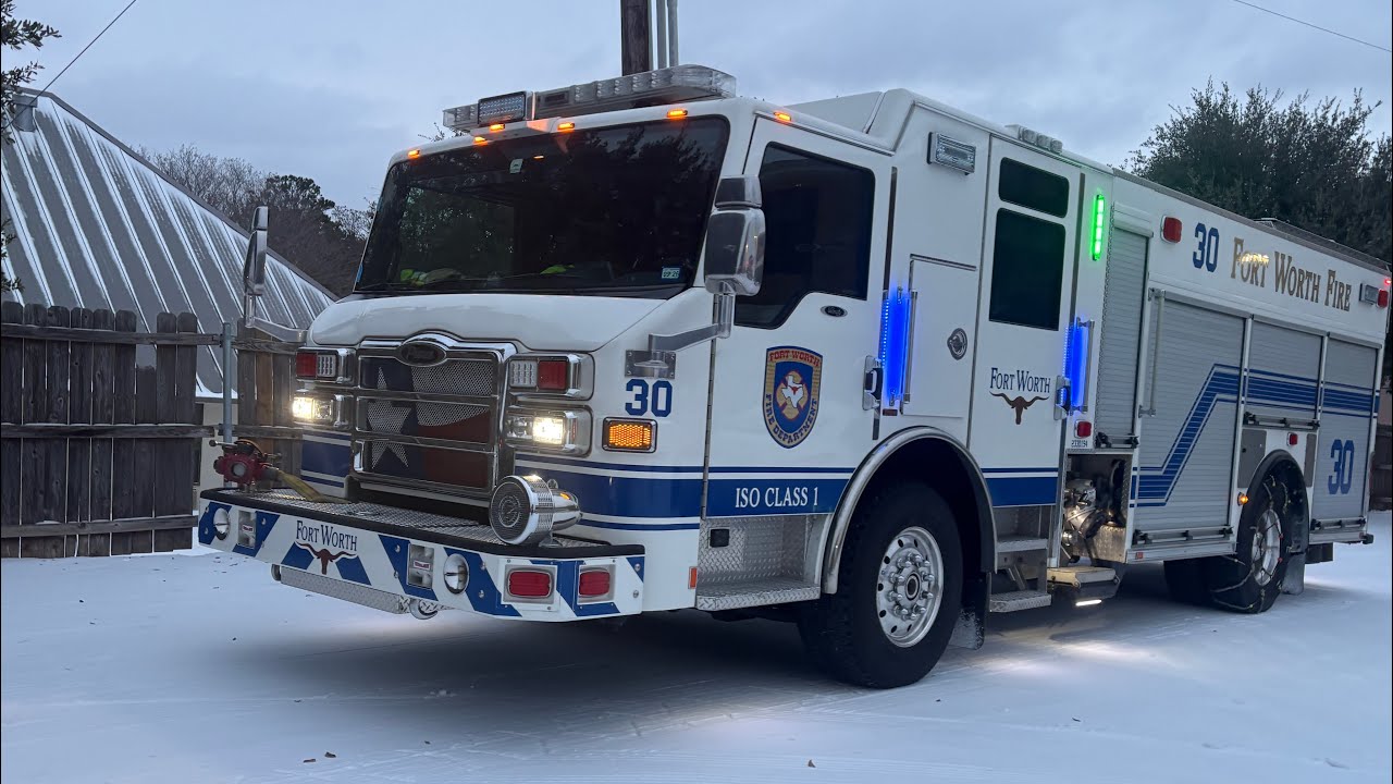 Engine 30 &  Fire EMS Responding to a Breathing Problem 