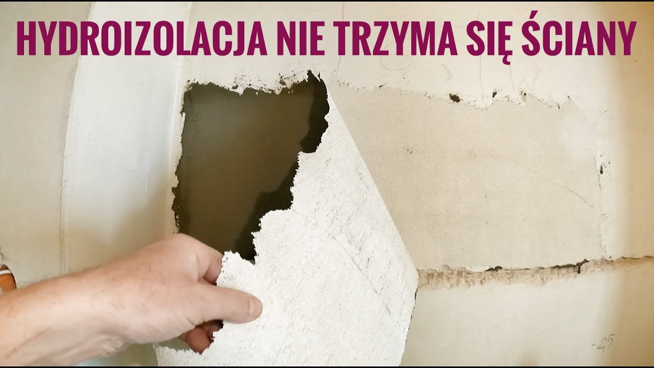 Hydroizolacja nie trzyma się ściany.. Zobacz jak rozwiązałem ten problem