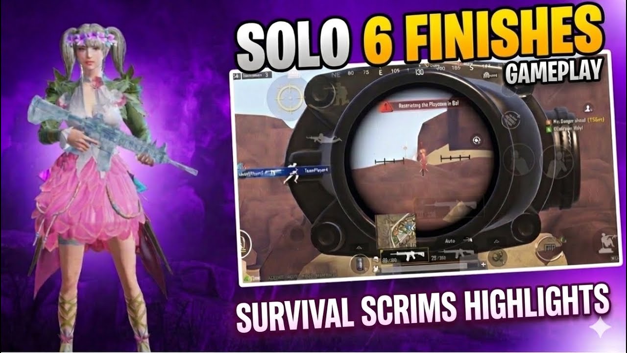 Solo 6 finishes domination scrims highlights 💀