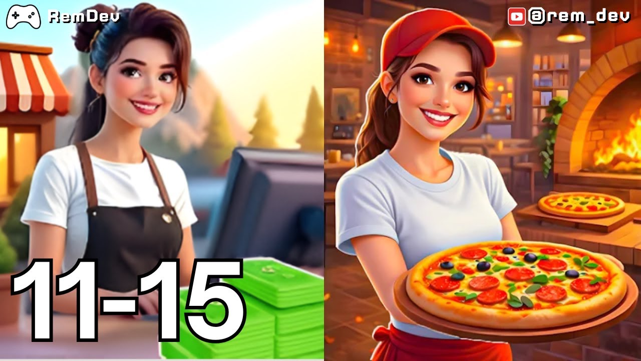 My Pizza Trailside Camp Cafe Simulation Game Levels 11-15