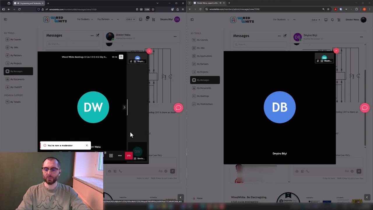Chat messages