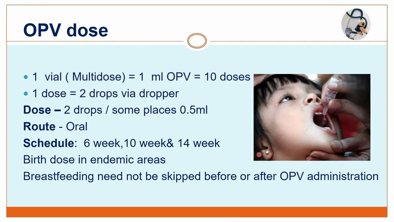 immunization7 : Oral Polio Vaccine and Injectable Polio Vaccine