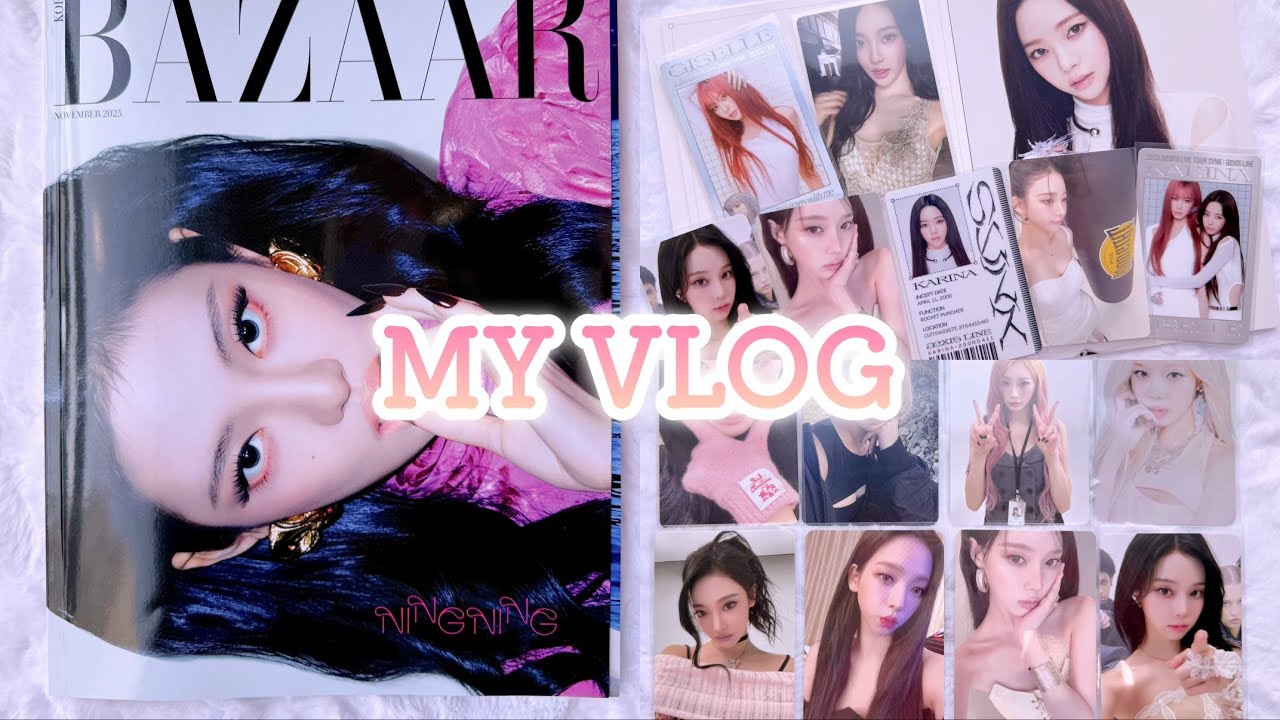 [𝐌𝐘𝐋𝐎𝐆] 에스파, 마이 포에버 ⸝♡.* | 일택깡 | 리치 맨 | 위플래시 | 걸스 | 앨범깡 | 포카깡 | 콘서트 엠디 | BAZAAR | 덕질로그 | 칼프 | aespa