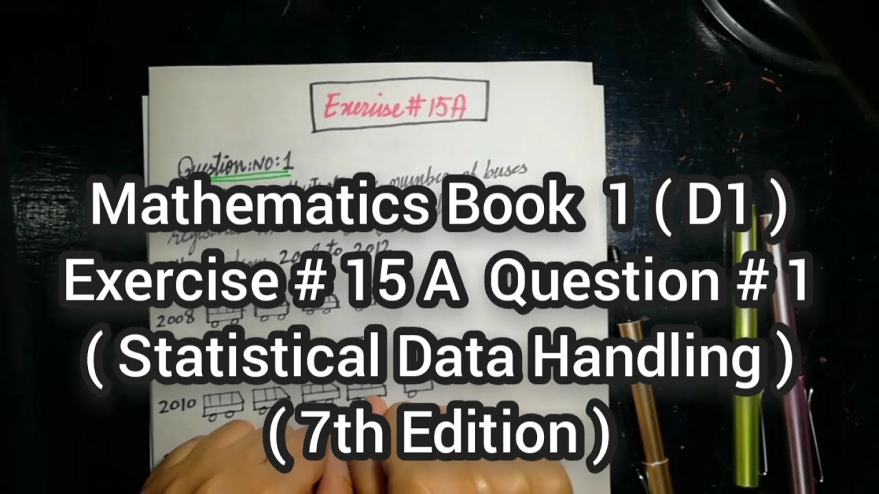 Mathematics Book 1 (D1) |  7th Edition | Exercise # 15 A | Q # 1 | Ifra Syed | in Urdu\Hindi