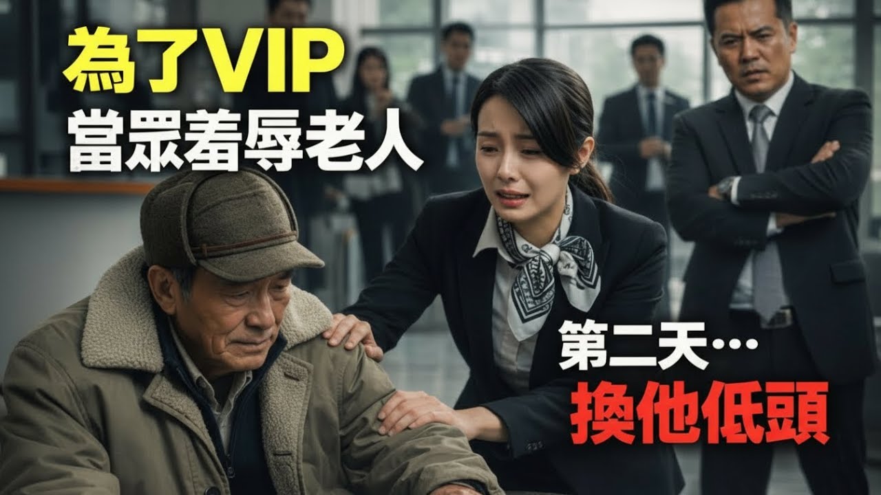 為了討好VIP，銀行當眾羞辱一位老人… 隔天，全場安靜了