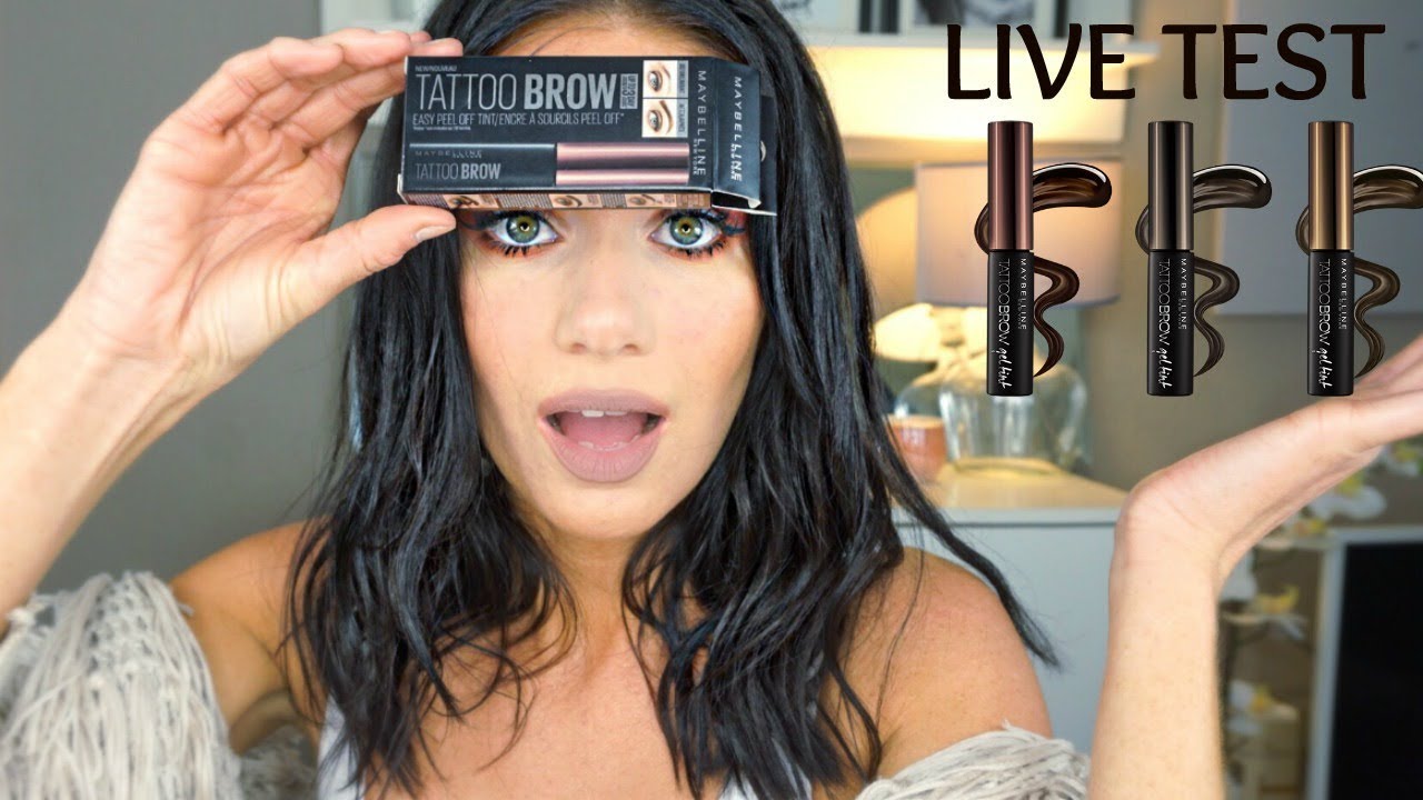 DM / MAYBELLINE TATTOO BROW / LIVE Test / Funktioniert es wirklich?? // First Video