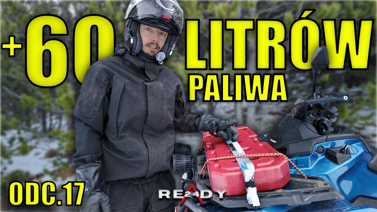 Sprzęt na quadzie - zapas paliwa na 600 kilometrów