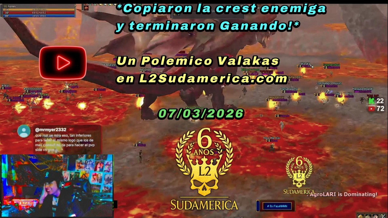 🔴[L2Sudamerica x10] Siege Rune Castle + Relato y Reacción del PvP - #l2 #lineage2 #l2community
