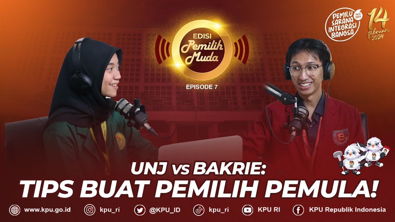 Podcast Pemilih Muda Episode 7: UNJ vs Bakrie: Tips Buat Pemilih Pemula !