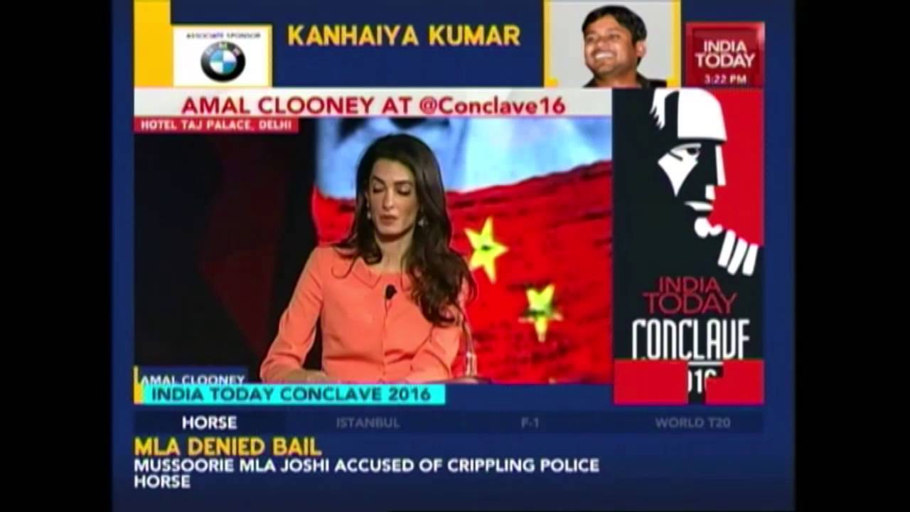 Amal Clooney Talks Exclusively At India Today Conclave 2016
