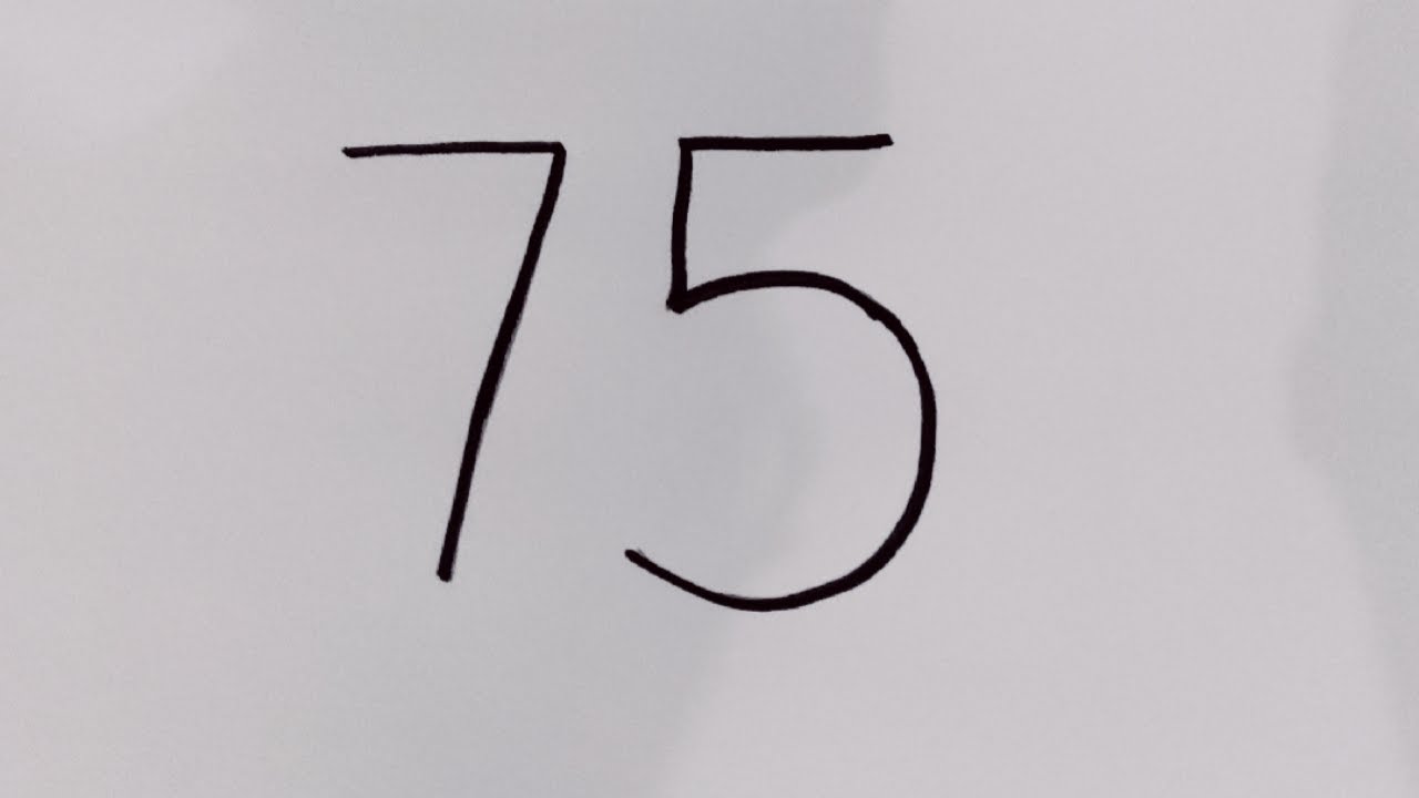 75th Independence Day Drawing from Number 75 I Independence Day Drawing for kids IEasy for Beginners