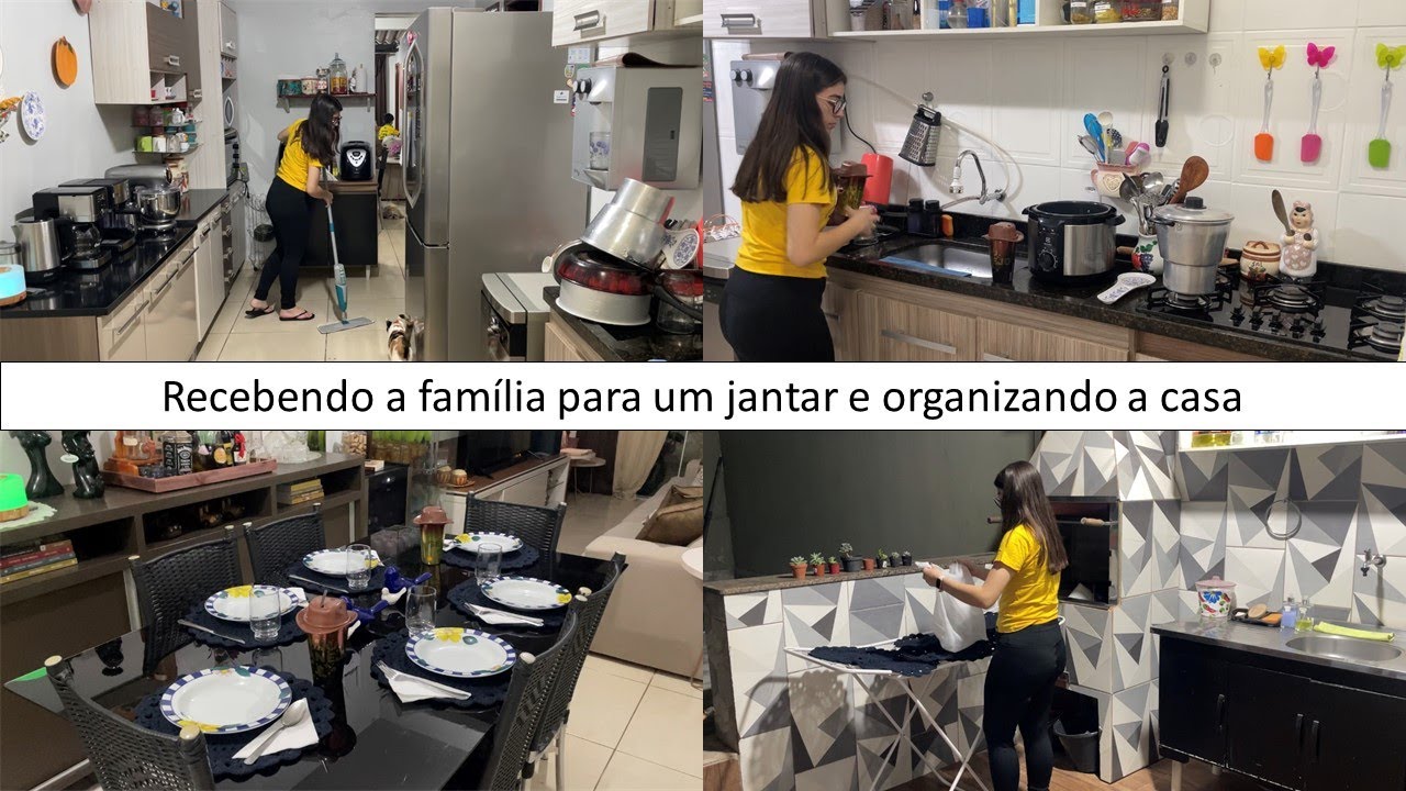 VLOG: FAZENDO UM JANTAR PARA A MINHA FAMILIA E ORGANIZANDO A CASA