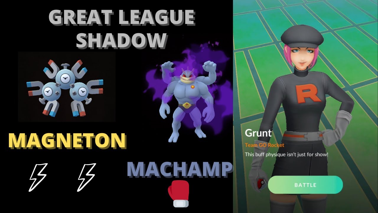 GL SHADOW MAGNETON AND MACHAMP VS TEAM ROCKET