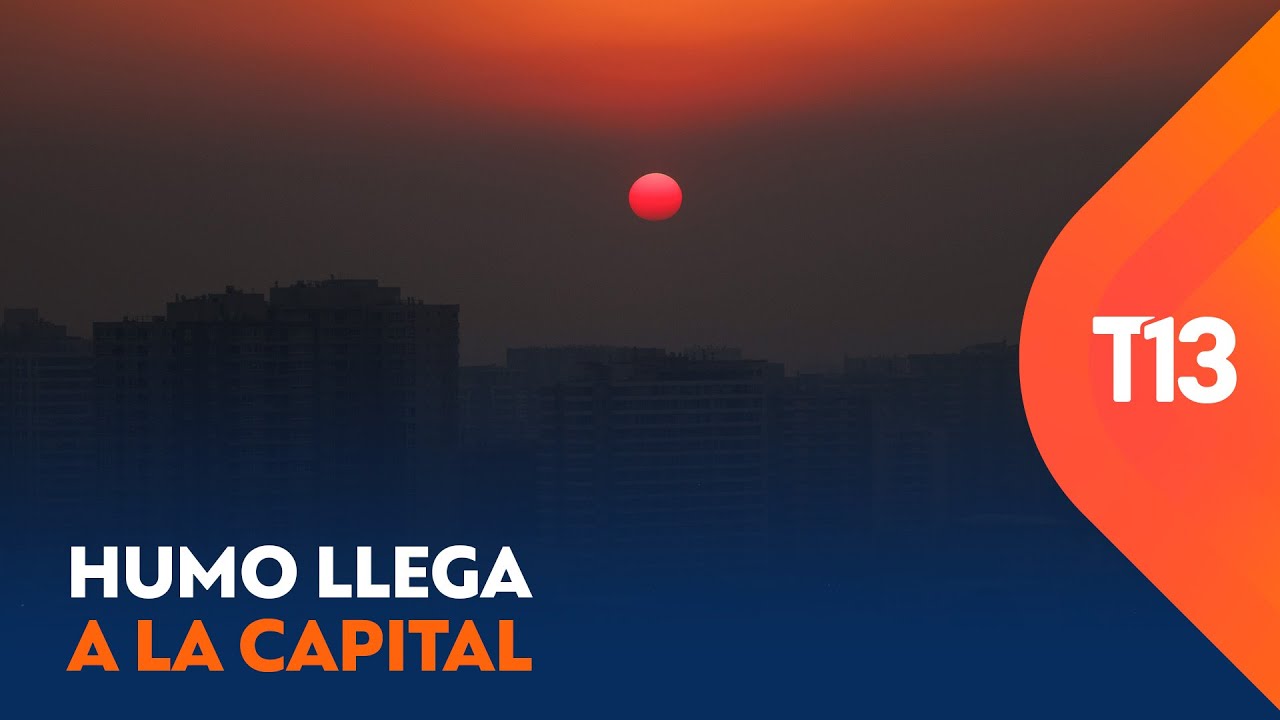 Humo del incendio en San Pedro de Melipilla llega a Santiago
