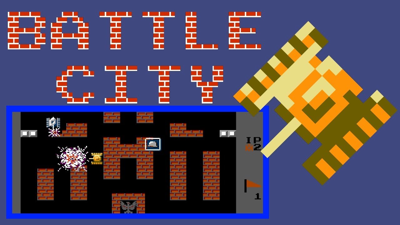 Battle City (Famicom, 1985) — 70 Stages 🧱 (1 Loop) · Solo Mode + Construction 🏗️ & Easter Egg 🥚