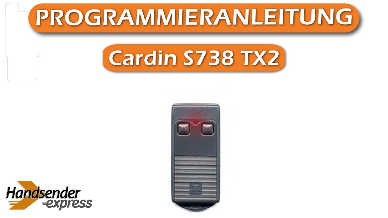 Wie programmiert man eine Fernbedienung Cardin S738 TX2