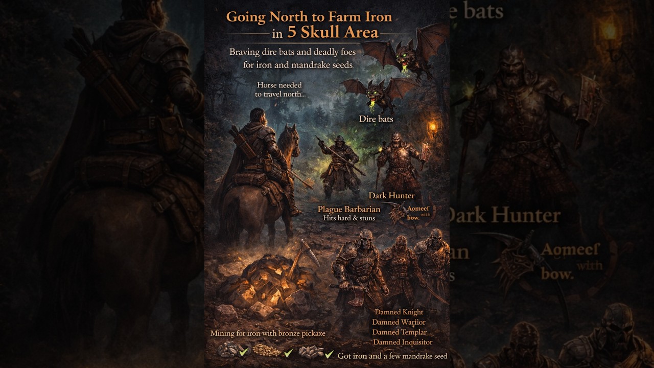 Grim Soul - Going North to get Iron 5 skull
