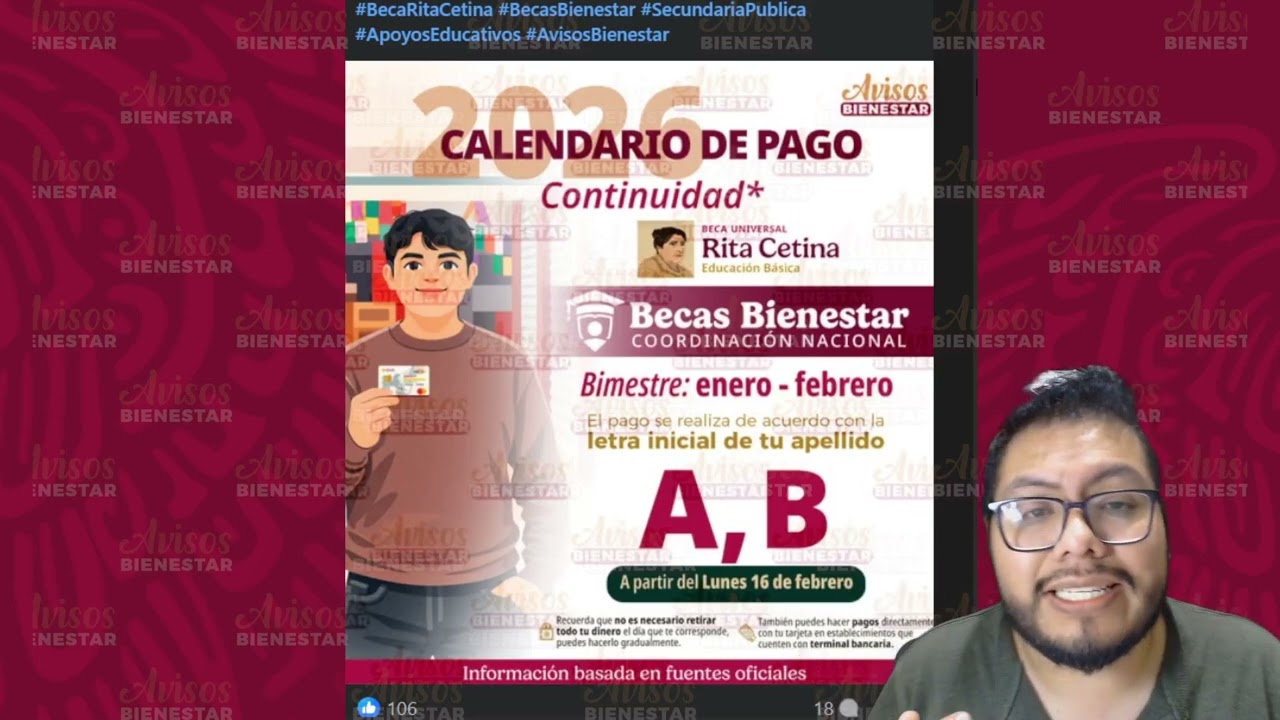 ¡CHECALE! Ya tienes el pago o depósito de enero - febrero 2026 de la beca Rita Cetina