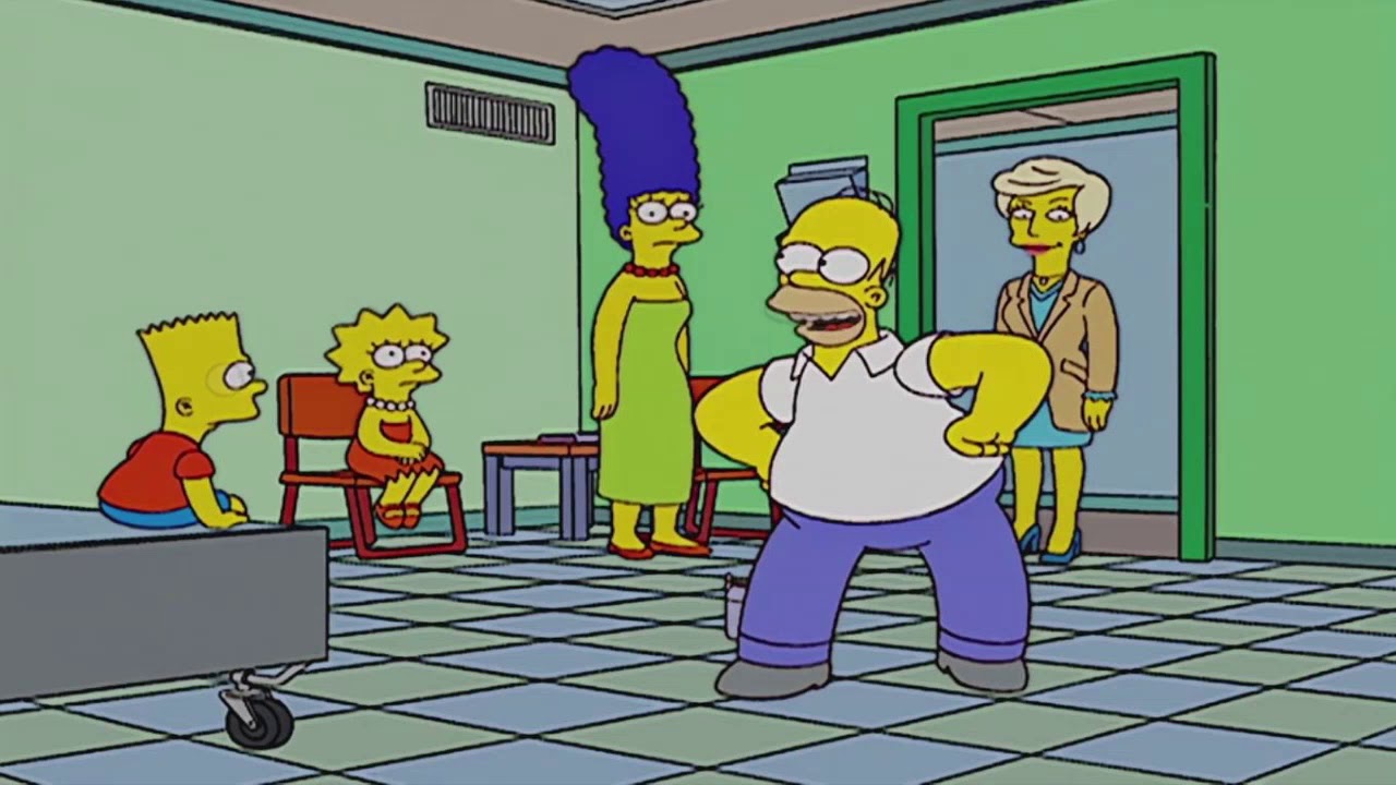 Simpsons Mexican Hat Dance, Homer  HD, Scene