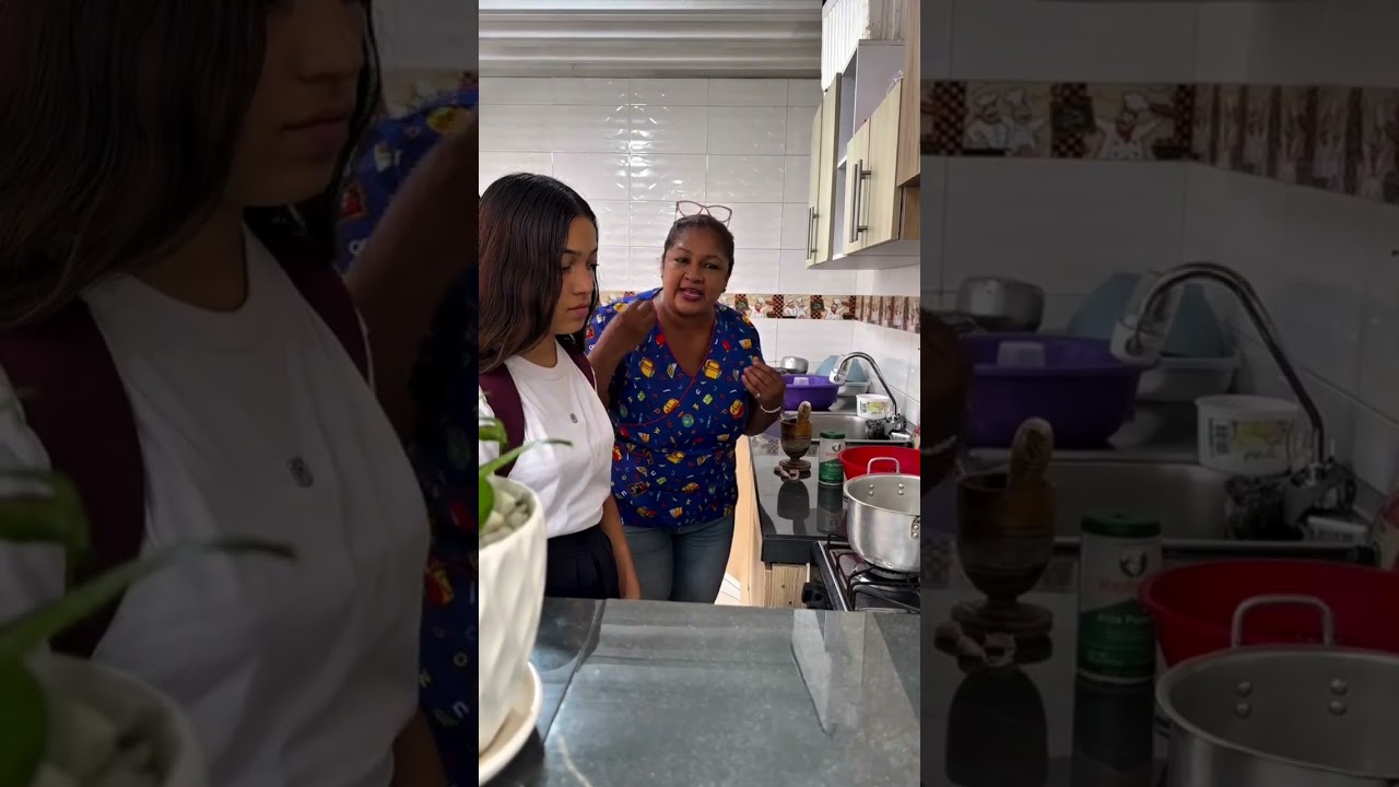 Madre le da todo el mercado a su hijo para que él no trabaje y su esposo se enoja y al final esto