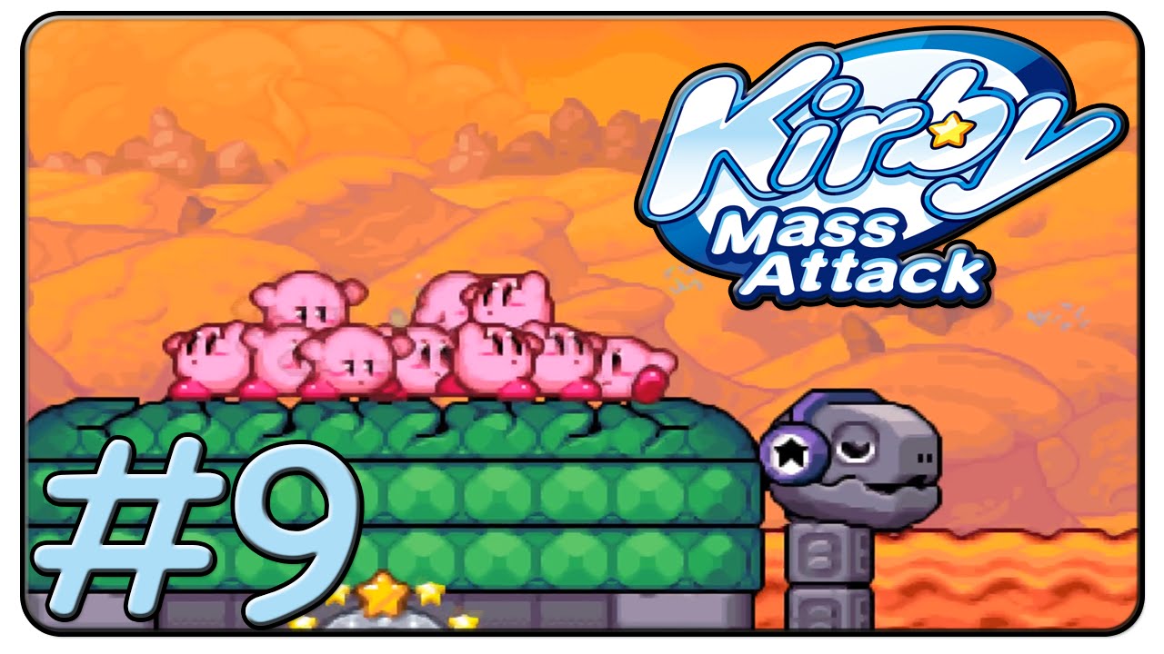 Kirby Mass Attack 100% Walkthrough Part 9 Sandy Canyon Stage 4