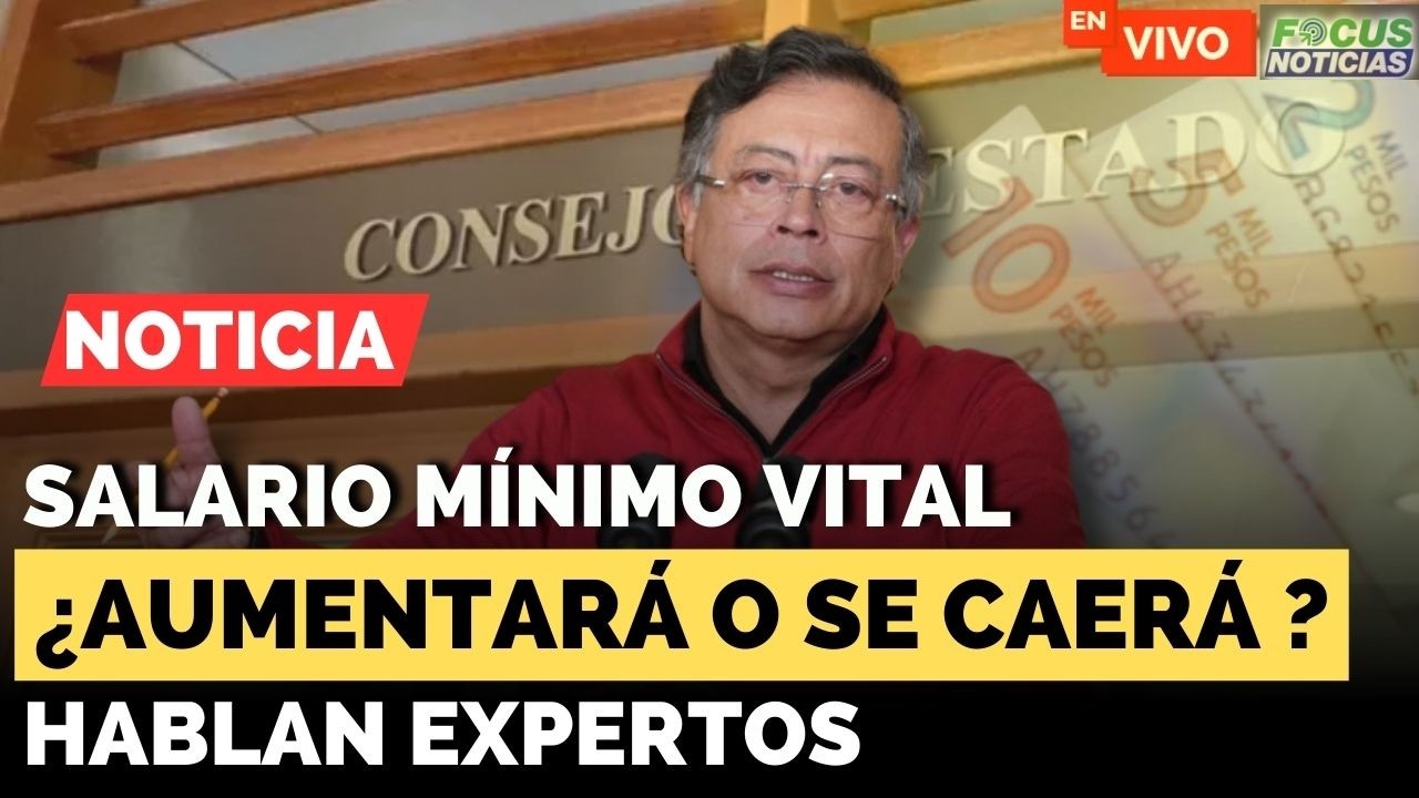 EN VIVO. SALARIO Mínimo VITAL ¿Se CAERÁ o AUMENTARÁ? Decisión CONSEJO de ESTADO Hablan EXPERTOS