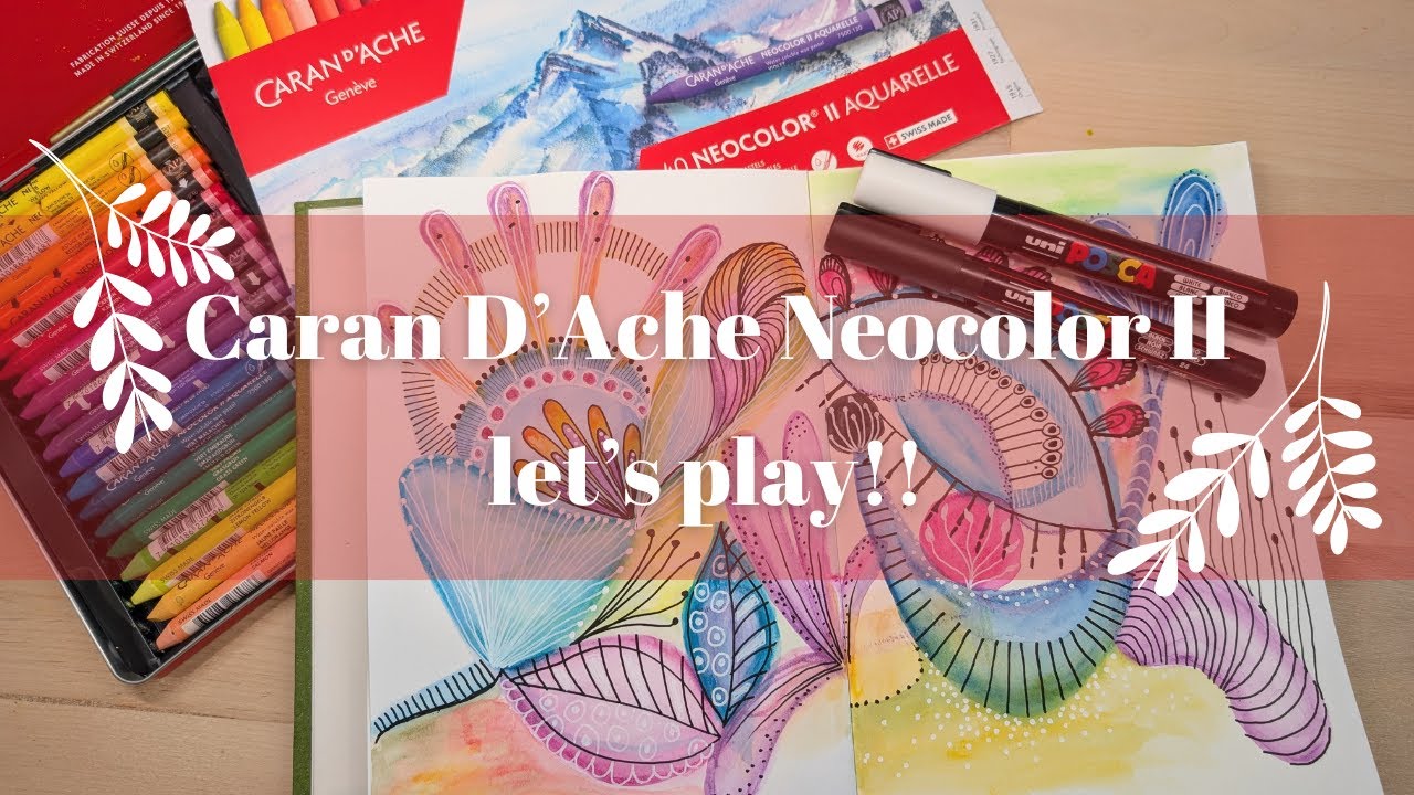Exploring Caran D'Ache Neocolor II | Let's Play!