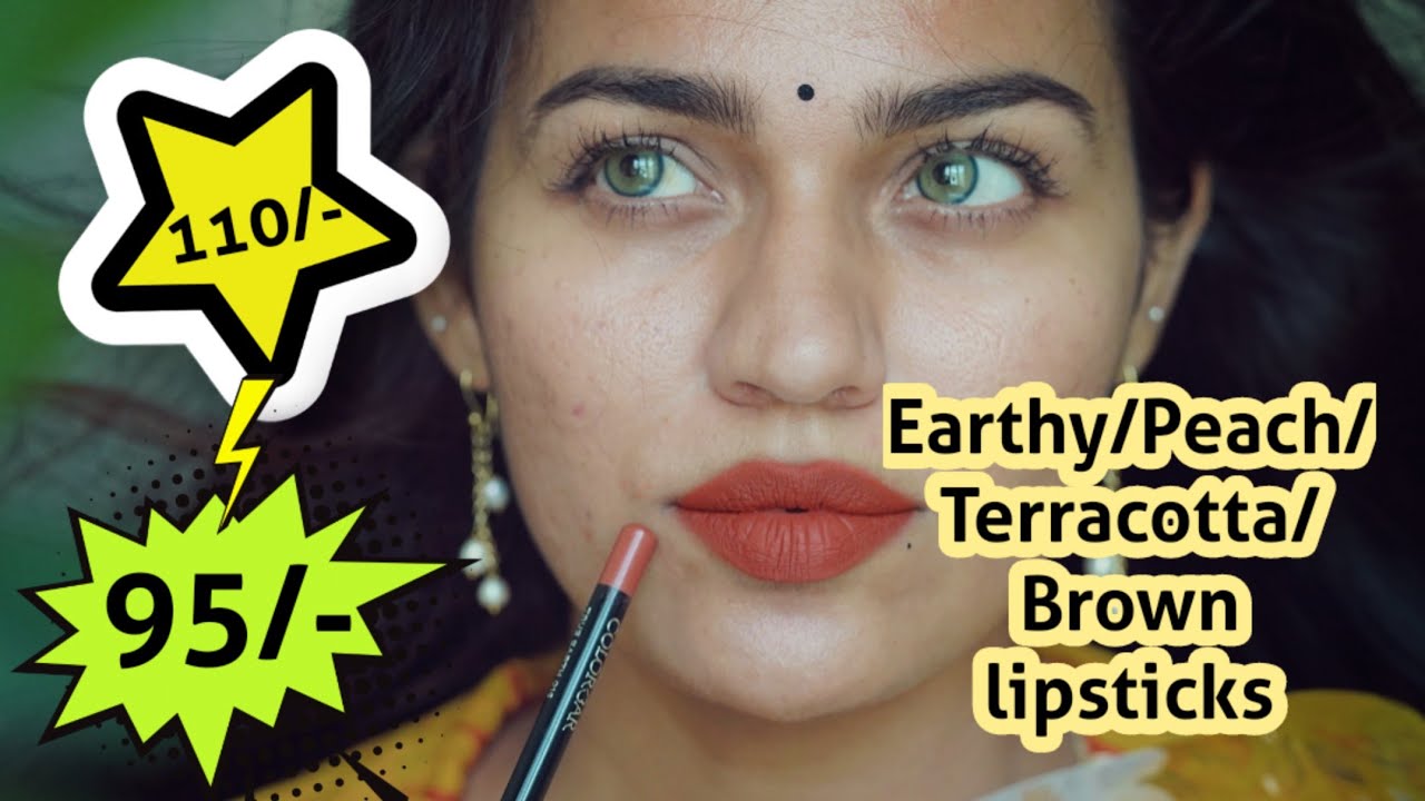 😯Starting 95/-TERRACOTA/EARTHY/PEACH/BROWN lipstick