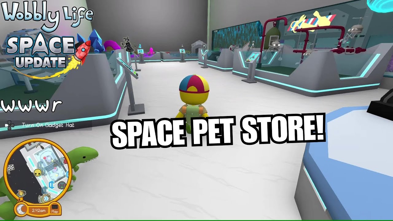 SPACE PET STORE LOCATION! Wobbly Life Space Update!