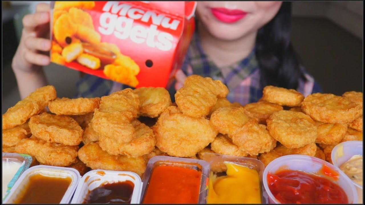 ASMR MCDONALD'S CHICKEN NUGGET CHALLENGE (AuzSOME Austin) | EATING SOUNDS | NO TALKING