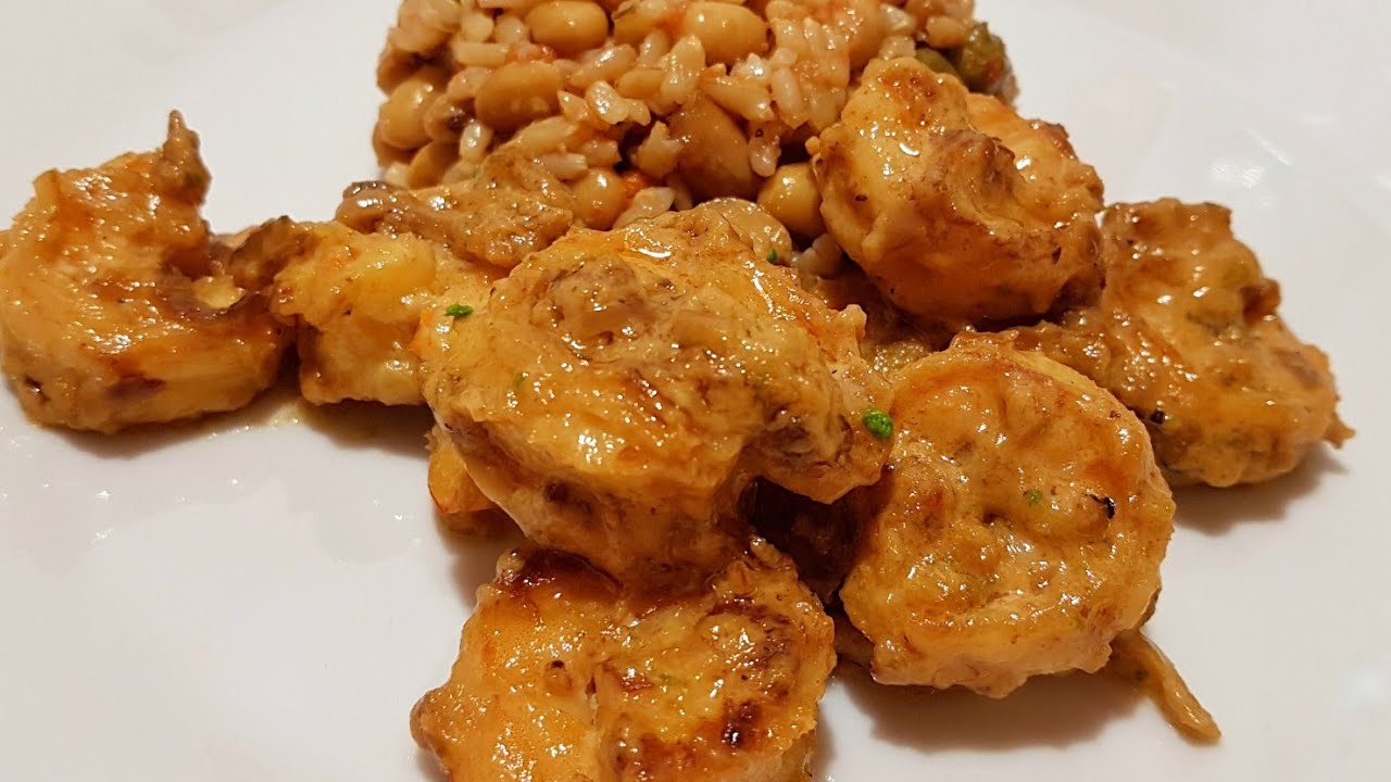 Crevettes flambées au Cognac