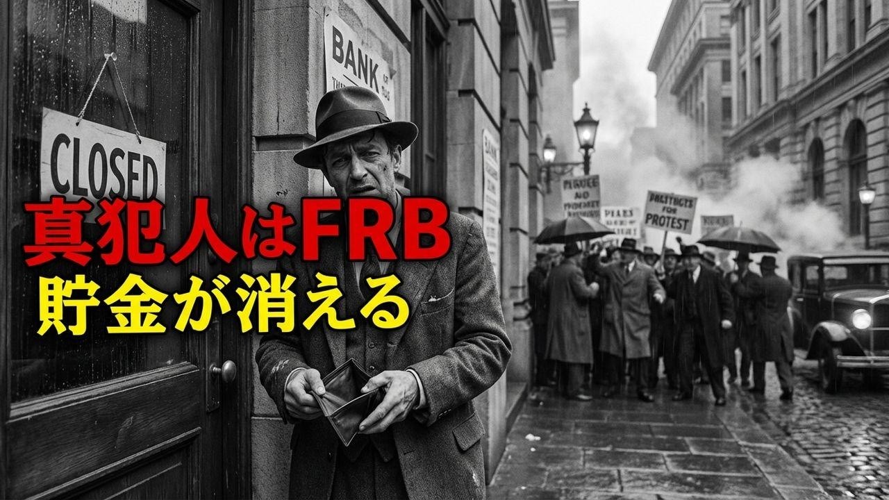 世界恐慌の真犯人は誰だ？教科書が隠す、銀行の闇と絶望の10年