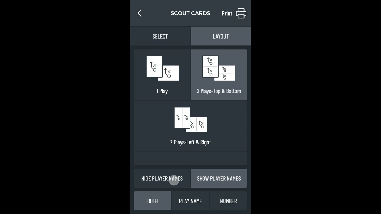 Printing Scout Cards - Phone
