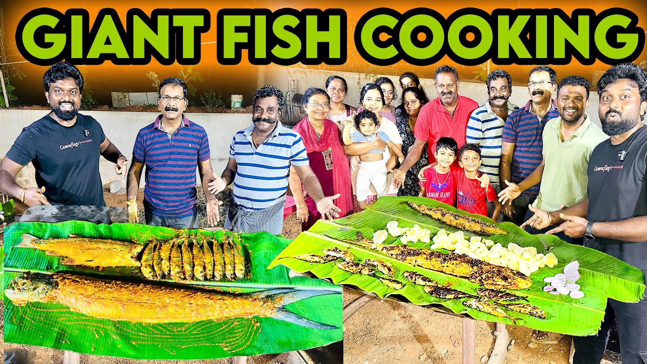 Giant Fish விருந்து🔥 Chitappa Dance 🤣