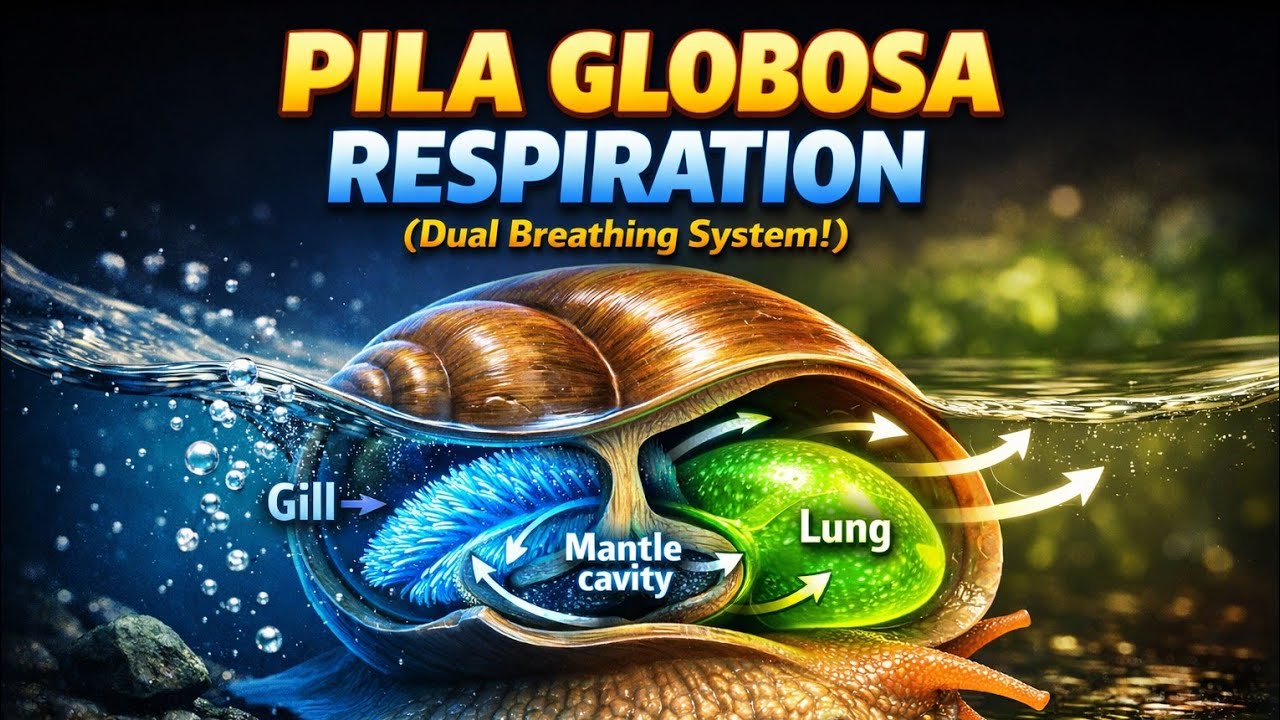 B.Sc. Zoology Notes|| Respiratory System Of Pila globosa (Apple Snail)|| #Pila globosa #educatorbug