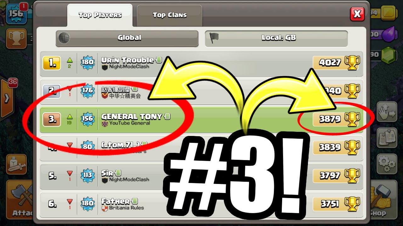 OMG WE MADE IT TO TOP 10 UK!!! - Clash Of Clans BUILDERS VILLAGE TROPHY PUSH!