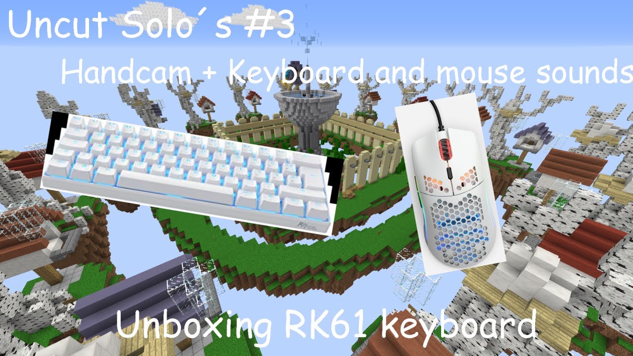 Unboxing RK61 Handcam + Keyboard and mouse sounds Uncut Solo's #3