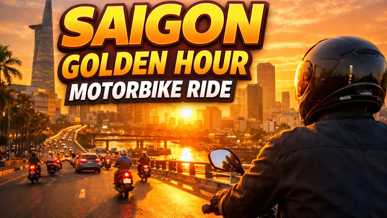 RIDING SAIGON IN AFTERNOON LIGHT