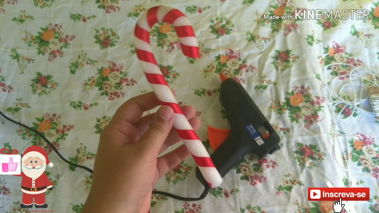 Como fazer Bengala de Natal  - Especial de Natal