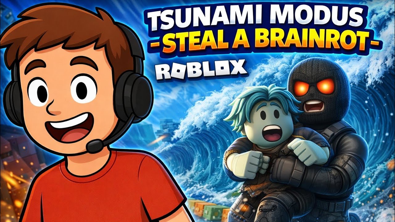 Ich spiele zum ersten mal im Tsunami Modus in Roblox Steal a Brainrot! (mit Mikrofon )