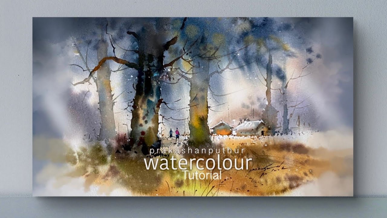 water color demo by prakashanputhur | water color painting tutorial for beginners.