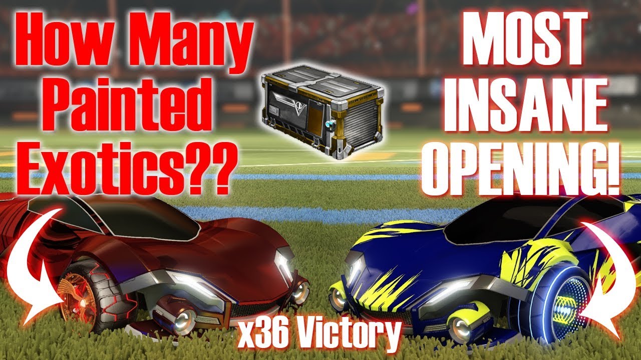 36 Victory Crates: Multiple Painted Exotics, Bodies, Boosts, Wheels and More!