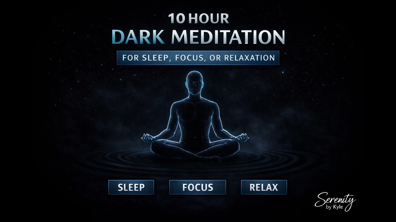 10 hours, deep meditation ambience, dark space visuals (no talking)