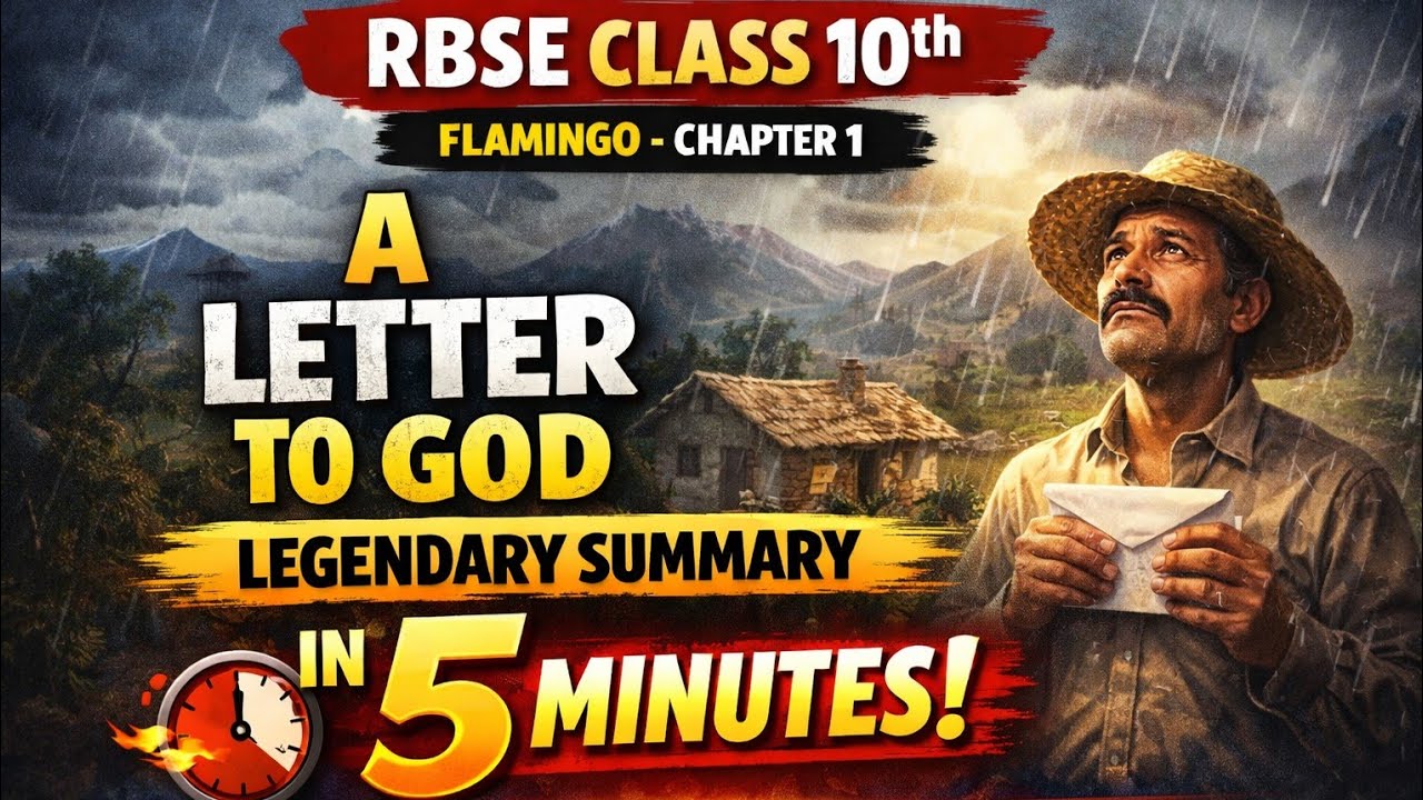 Class 10 English: A Letter To God (One Shot) 📖 | RBSE 2026 | Full Summary in 5 Min! 🚀